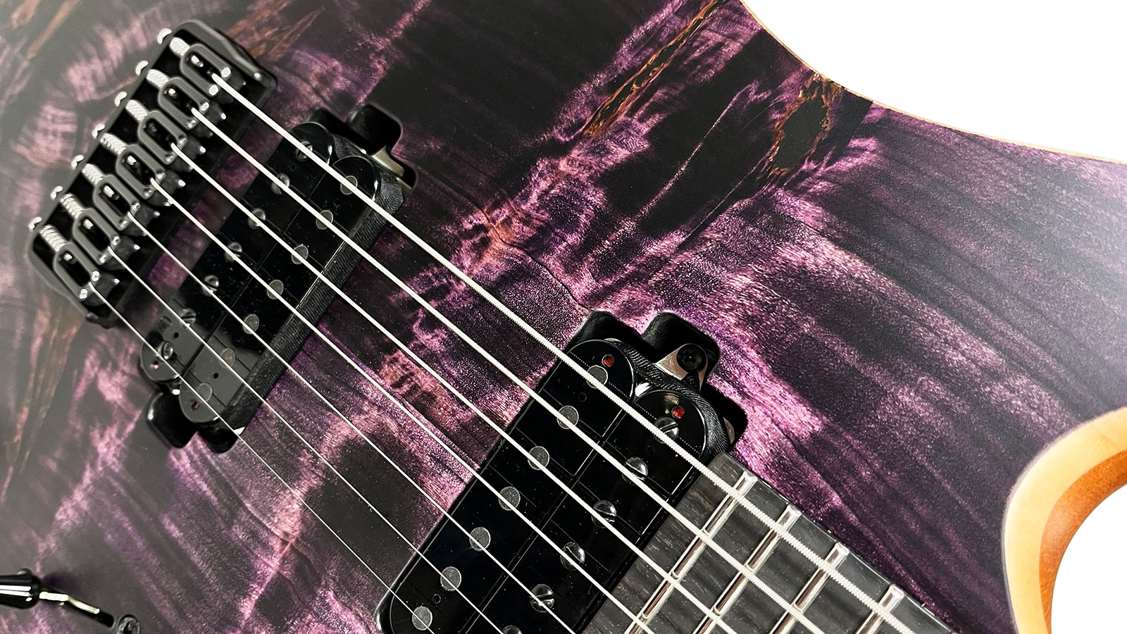 Mayones Guitars Duvell Elite 7c 2h Seymour Duncan Ht Eb #df2009194 - Dirty Purple - 7-saitige E-Gitarre - Variation 4