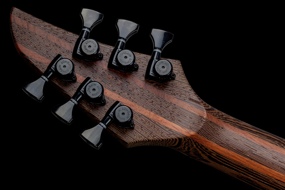 Mayones Guitars Duvell Elite Gothic 6 Hh Seymour Duncan Ht Eb - Gothic Black - E-Gitarre aus Metall - Variation 4