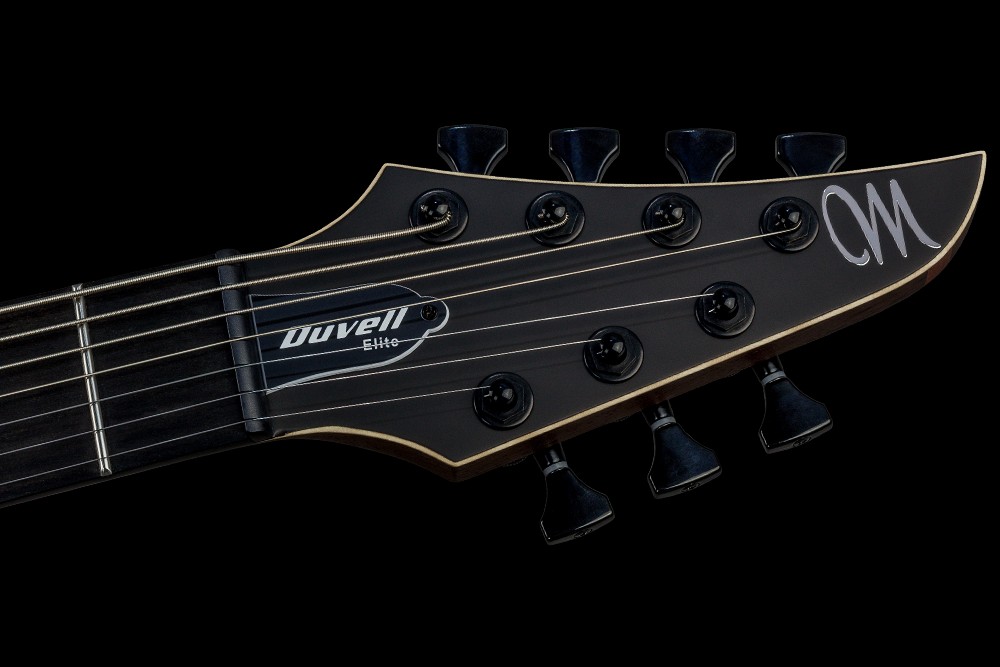 Mayones Guitars Duvell Elite Gothic 7 2h Seymour Duncan Ht Eb - Monolith Black Matt - 7-saitige E-Gitarre - Variation 4