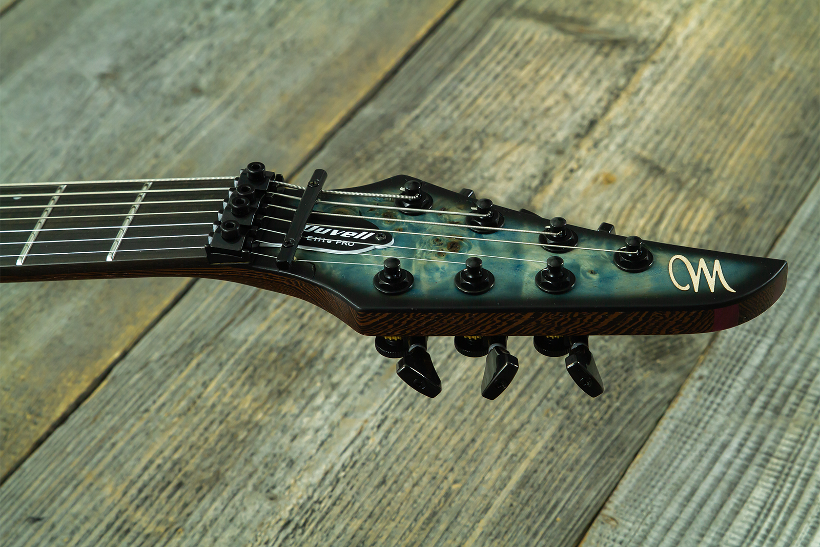 Mayones Guitars Duvell Elite Pro 7c Baryton 2h Velvetrone Fr Eb #df2511178 - Matt Ice Dragon - Bariton E-Gitarre - Variation 7