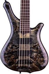 Solidbody e-bass Mayones guitars Comodous 5 (Ash, Eye Poplar, PF) - Liquid black