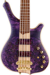 Solidbody e-bass Mayones guitars Comodous Inspiration Mohini Dey 5-String - Dirty purple raw