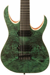 7-saitige e-gitarre Mayones guitars Duvell Elite 7 (TKO) - Dirty green satin