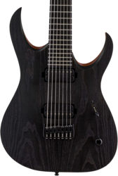 7-saitige e-gitarre Mayones guitars Duvell Elite Gothic 7 (Seymour Duncan) - Monolith black matt