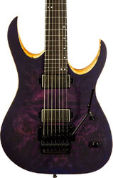 Bariton e-gitarre Mayones guitars Duvell Elite Pro 7 #DF2602262 (7-String, Baritone) - Matt trans dirty purple blue burst