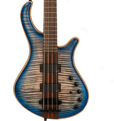 Solidbody e-bass Mayones guitars Patriot Classic 4 (Aguilar, RW) - Jeans blue flamed maple