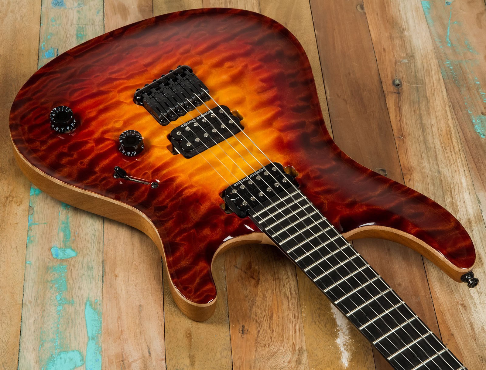 Mayones Guitars Regius Core Classic 6 Mahogany Hh Seymour Duncan Ht Eb - 3-tone Sunburst - Double Cut E-Gitarre - Variation 2