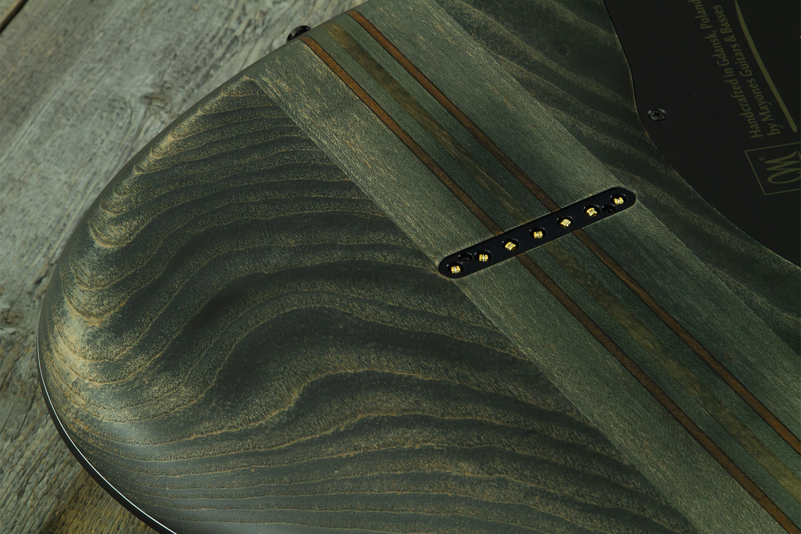 Mayones Guitars Regius Gothic 7c 2h Velvetrone Ht Eb #rf2510207 - Matt Gothic Black - 7-saitige E-Gitarre - Variation 9