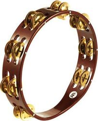 Tamburin Meinl Tambourin Bois - 2 rangées de cymbalettes en Laiton - TA2BAB