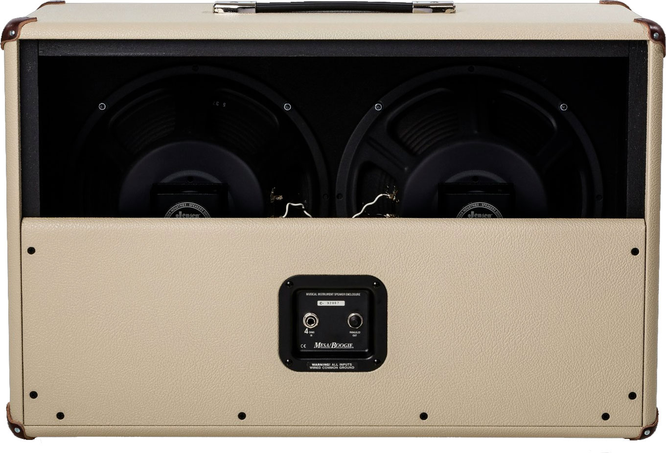 Mesa Boogie 2x12 California Tweed Guitar Cab 80w 8-ohms Cream Bronco - Boxen für E-Gitarre Verstärker - Variation 1