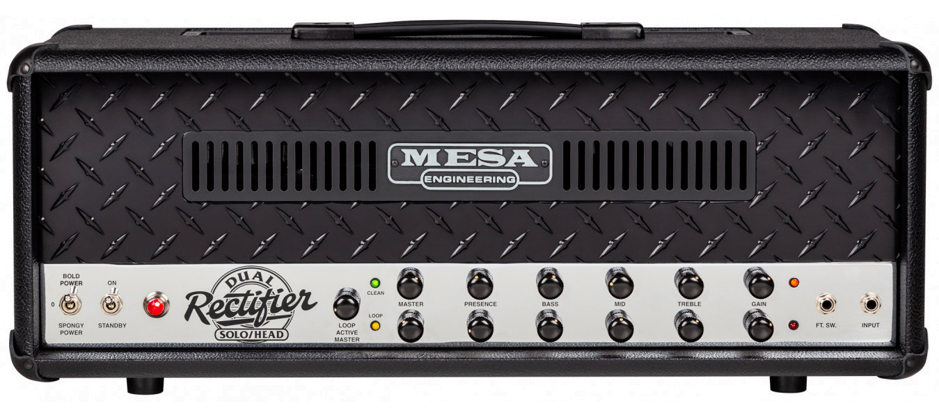 Mesa Boogie 90s Dual Rectifier Head 100w 6l6 Blackout - E-Gitarre Topteil - Variation 1