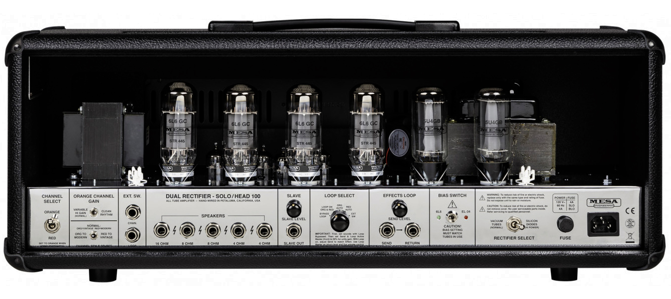 Mesa Boogie 90s Dual Rectifier Head 100w 6l6 Blackout - E-Gitarre Topteil - Variation 3