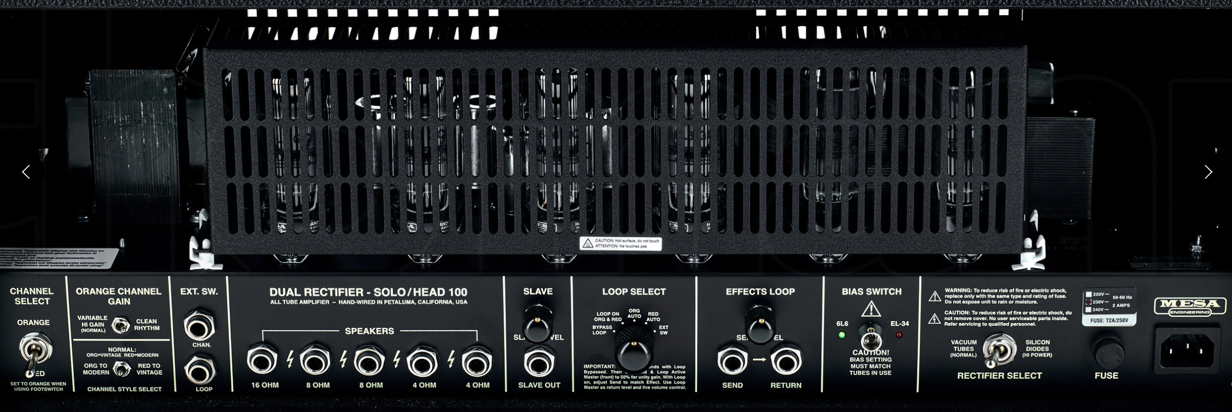 Mesa Boogie 90s Dual Rectifier Standard Head 100w 6l6 Black Bronco - E-Gitarre Topteil - Variation 4