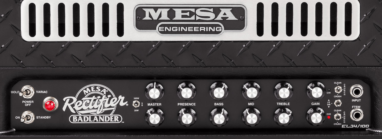 Mesa Boogie Badlander 100 Head 20/50/100w El34 Black Taurus - E-Gitarre Topteil - Variation 2