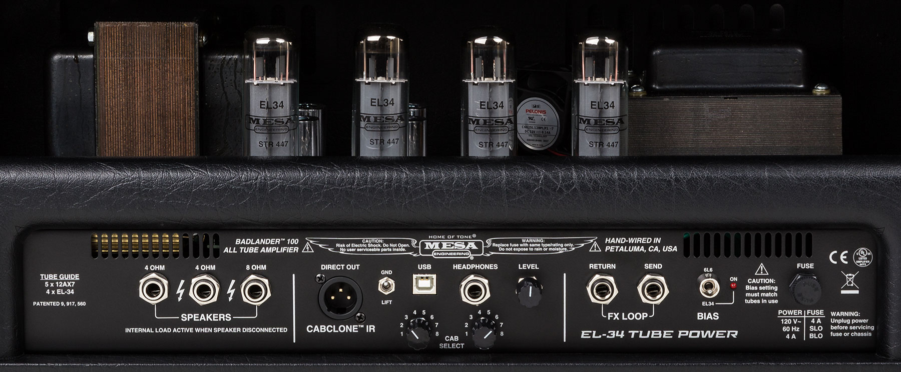 Mesa Boogie Badlander 100 Head 20/50/100w El34 Black Taurus - E-Gitarre Topteil - Variation 3
