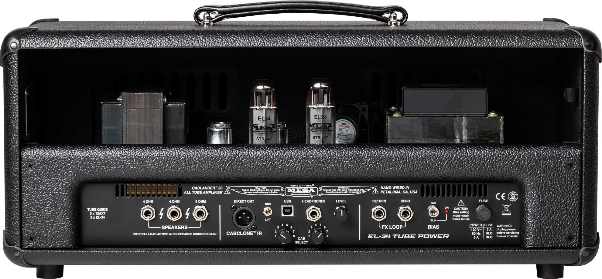 Mesa Boogie Badlander 50 Head 25/50w El34 Black Bronco - E-Gitarre Topteil - Variation 2