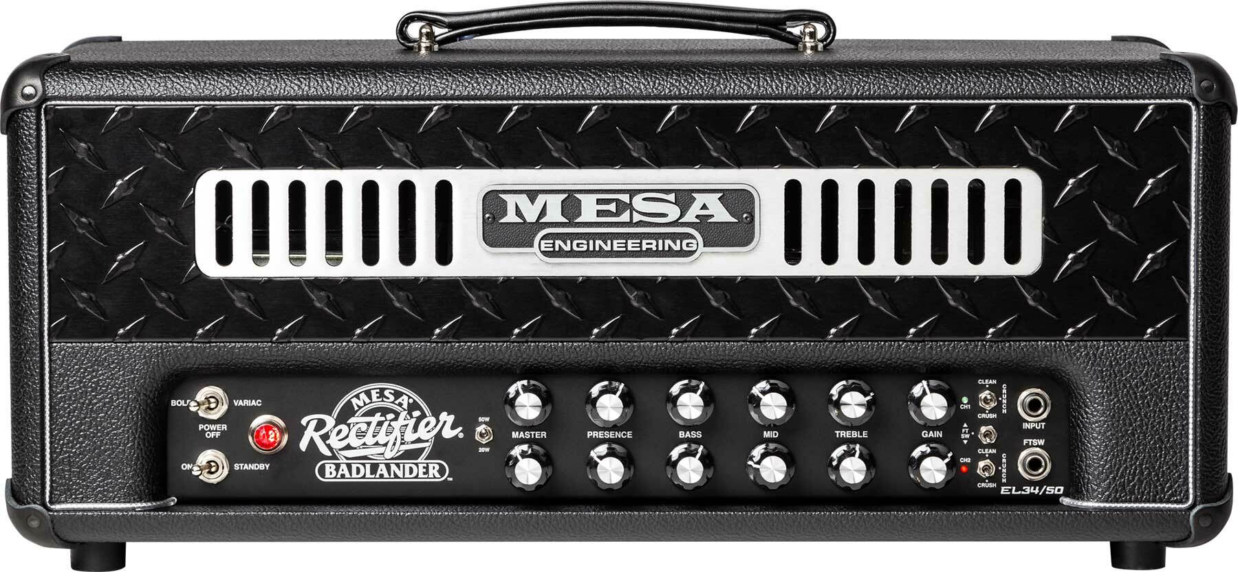 Mesa Boogie Badlander 50 Head 25/50w El34 Black Bronco - E-Gitarre Topteil - Main picture