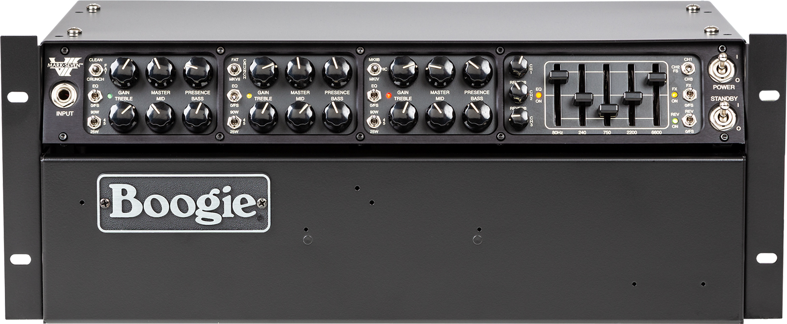 Mesa Boogie Mark Vii Rackmount Head 25/45/90w 6l6 Black - E-Gitarre Topteil - Main picture