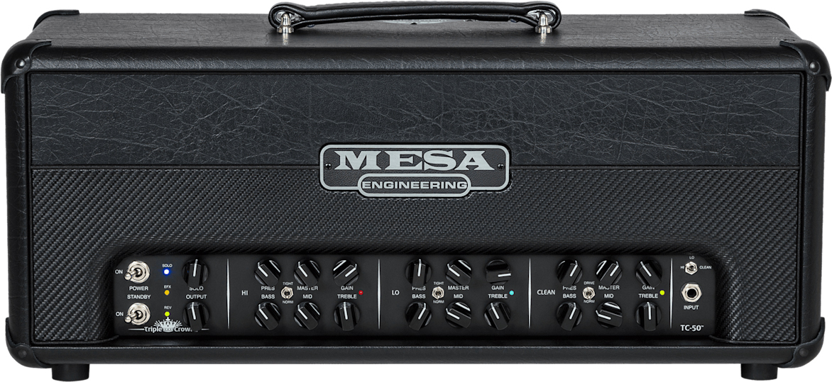 Mesa Boogie Triple Crown Tc50 Head 50w El34 Black Taurus - E-Gitarre Topteil - Main picture