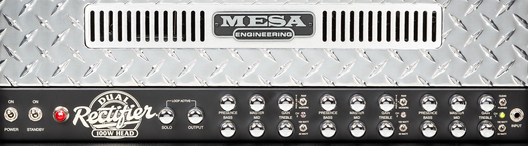 Mesa Boogie Dual Rectifier Head 50/100w 6l6 Black Bronco - E-Gitarre Topteil - Variation 3