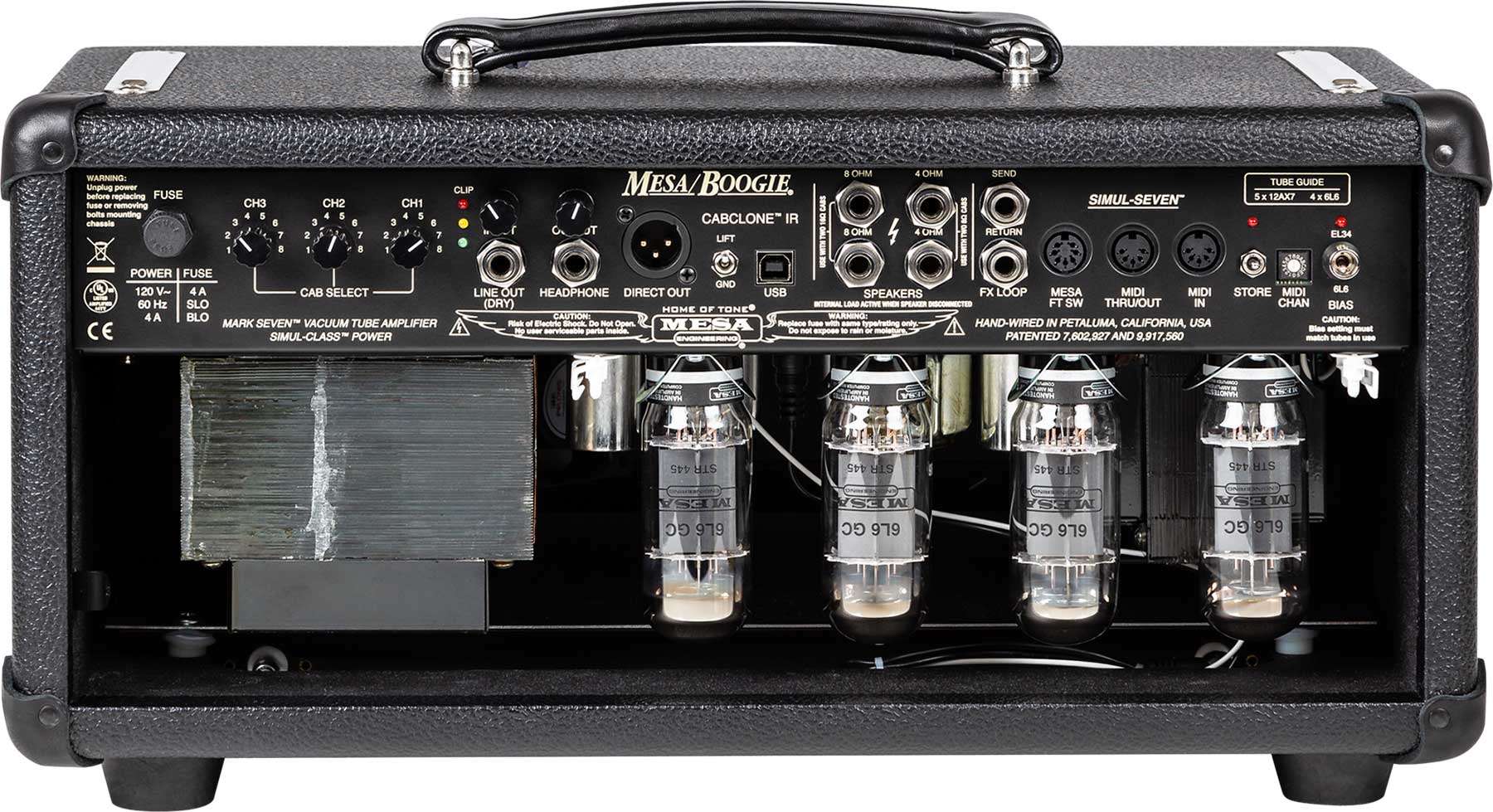 Mesa Boogie Mark Vii Head 25/45/90w 6l6 Black - E-Gitarre Topteil - Variation 2