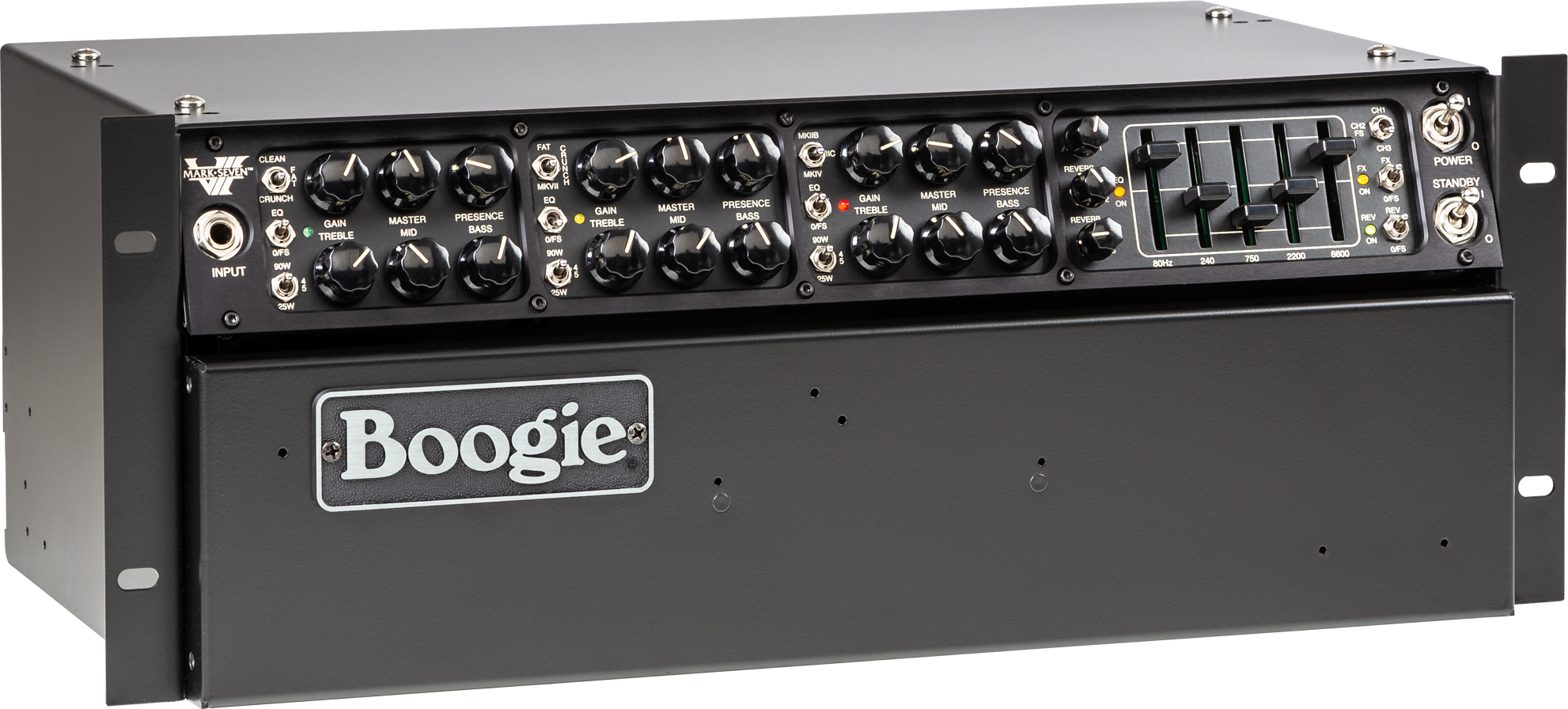 Mesa Boogie Mark Vii Rackmount Head 25/45/90w 6l6 Black - E-Gitarre Topteil - Variation 1
