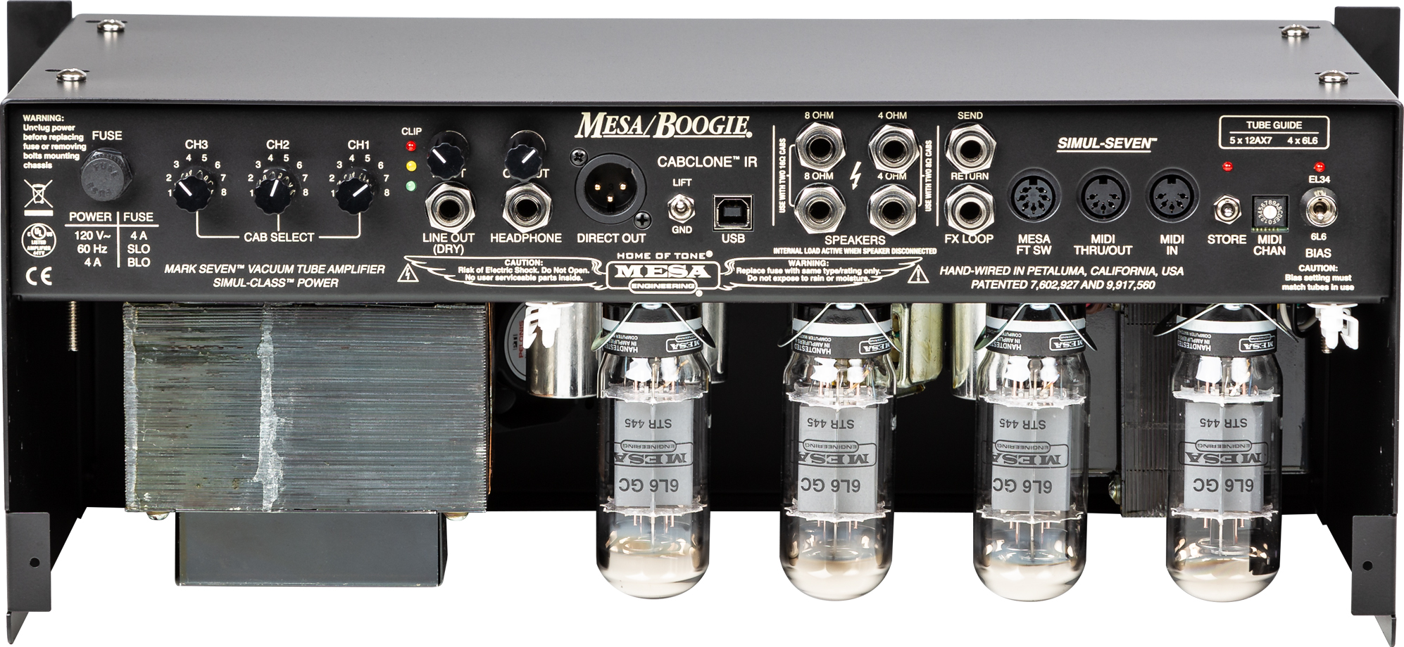 Mesa Boogie Mark Vii Rackmount Head 25/45/90w 6l6 Black - E-Gitarre Topteil - Variation 2