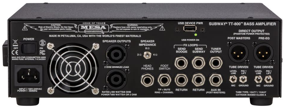 Mesa Boogie Subway Tt800 Bass Amp Metal Head 800w - Bass Topteil - Variation 1