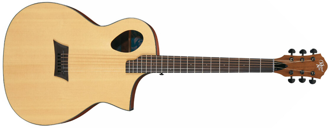 Michael Kelly Forte Port Concert Cw Epicea Sapele Ova - Natural Satin - Elektroakustische Gitarre - Main picture