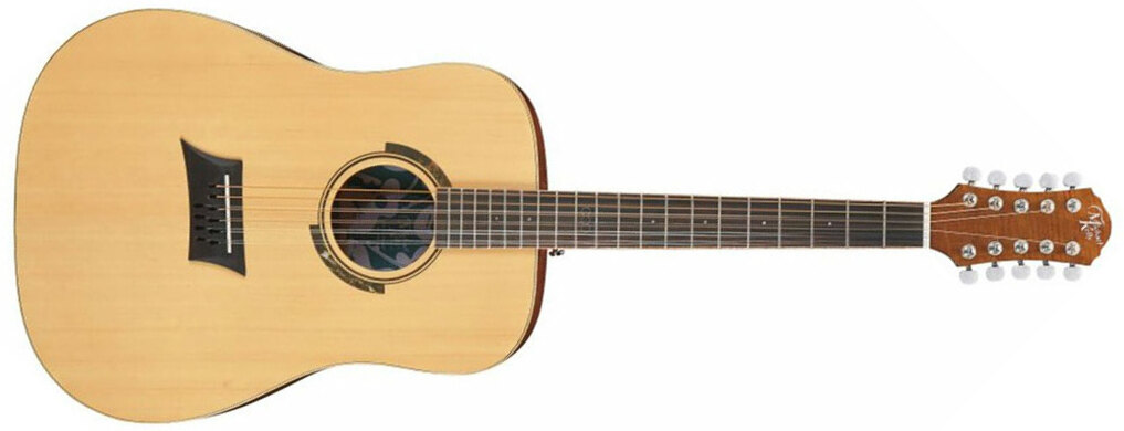 Michael Kelly Triad 10e 10-string Dreadnought Epicea Okoume/ovangkol Ova - Natural - Elektroakustische Gitarre - Main picture