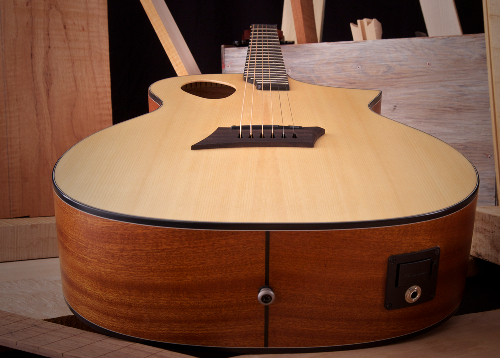 Michael Kelly Forte Port Concert Cw Epicea Sapele Ova - Natural Satin - Elektroakustische Gitarre - Variation 1