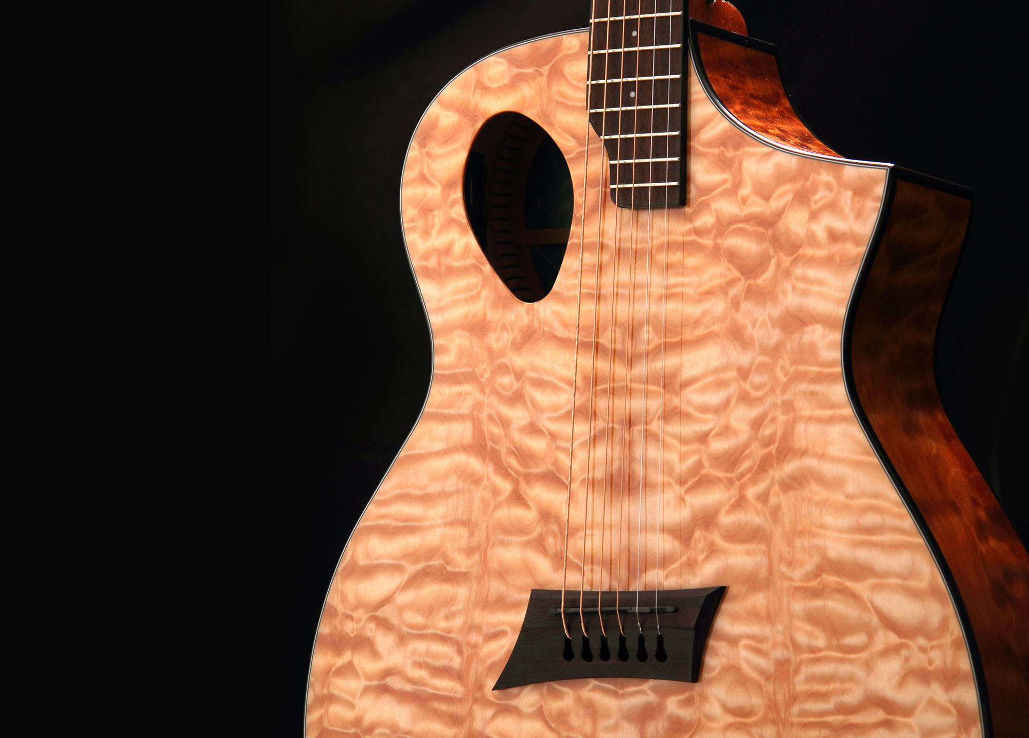 Michael Kelly Forte Port X Concert Cw Epicea Sapele Ova - Natural - Folk-Gitarre - Variation 1