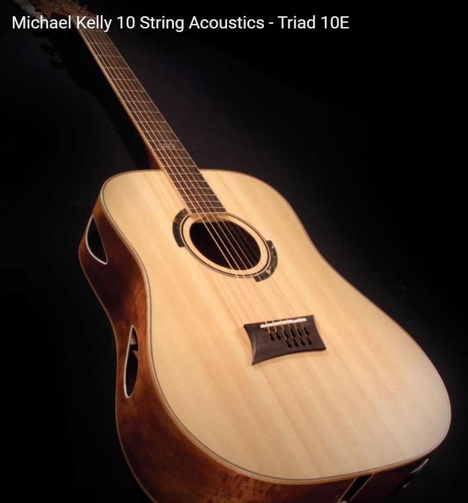 Michael Kelly Triad 10e 10-string Dreadnought Epicea Okoume/ovangkol Ova - Natural - Elektroakustische Gitarre - Variation 1