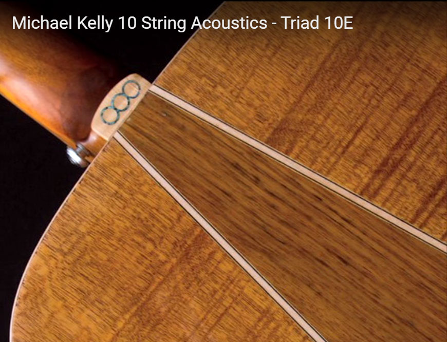 Michael Kelly Triad 10e 10-string Dreadnought Epicea Okoume/ovangkol Ova - Natural - Elektroakustische Gitarre - Variation 2