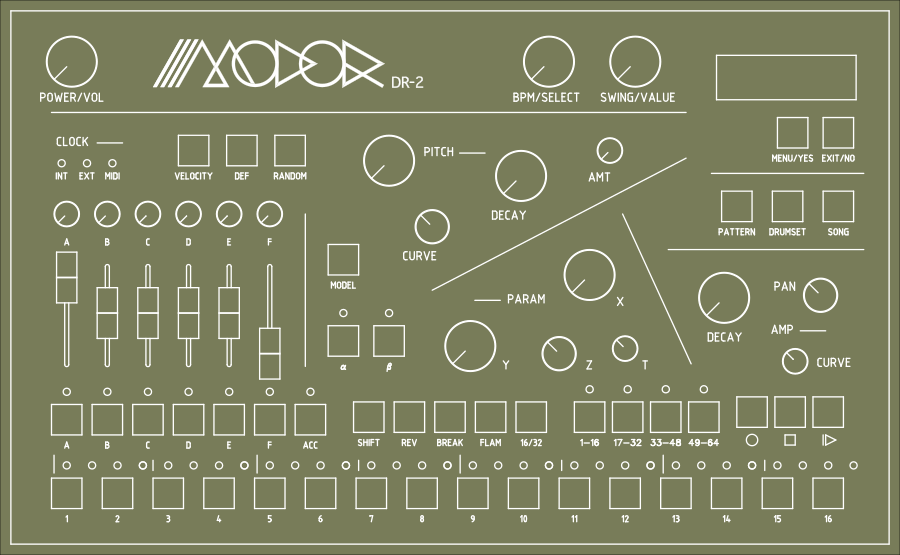 Modor Dr-2 - Drummaschine - Variation 2