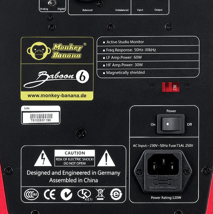 Monkey Banana Baboon 6 Black - La PiÈce - Aktive studio monitor - Variation 3