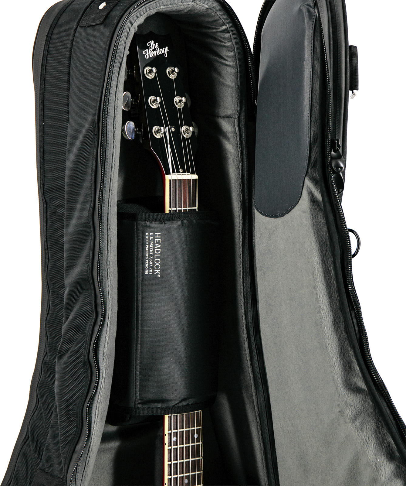 Mono 2 Guitares Demi-caisse Et Electrique (avec Roulettes) - Tasche für E-Gitarren - Variation 4