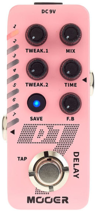 Mooer D7 Delay - Reverb/Delay/Echo Effektpedal - Main picture