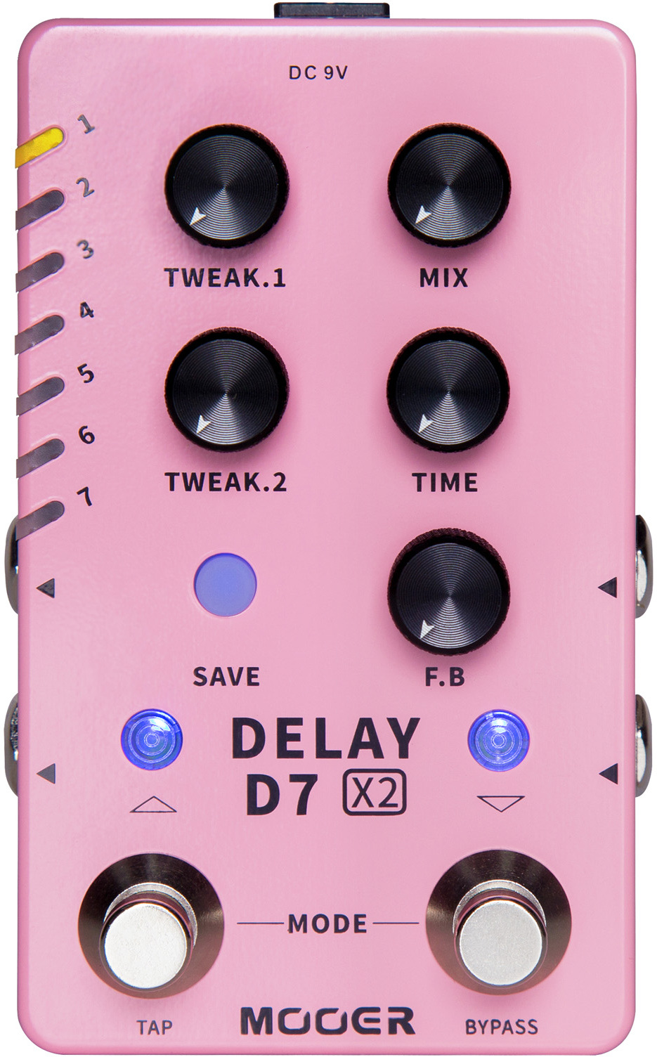 Mooer D7x2 Delay - Reverb/Delay/Echo Effektpedal - Main picture