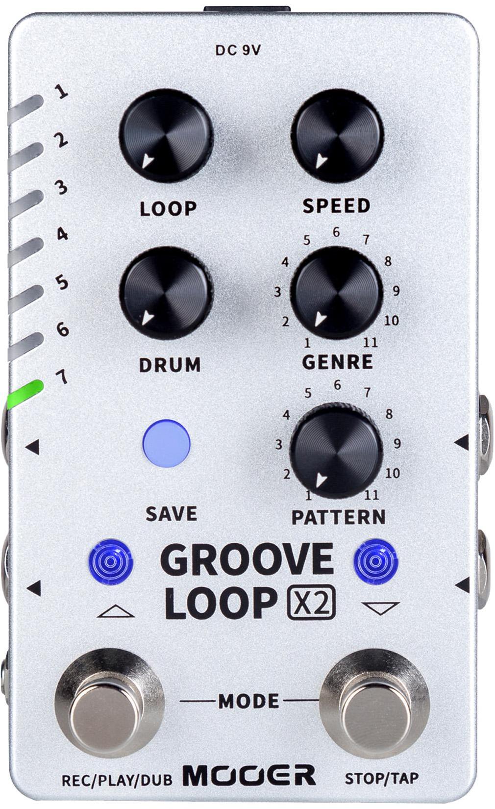 Looper effektpedal Mooer Groove Loop X2