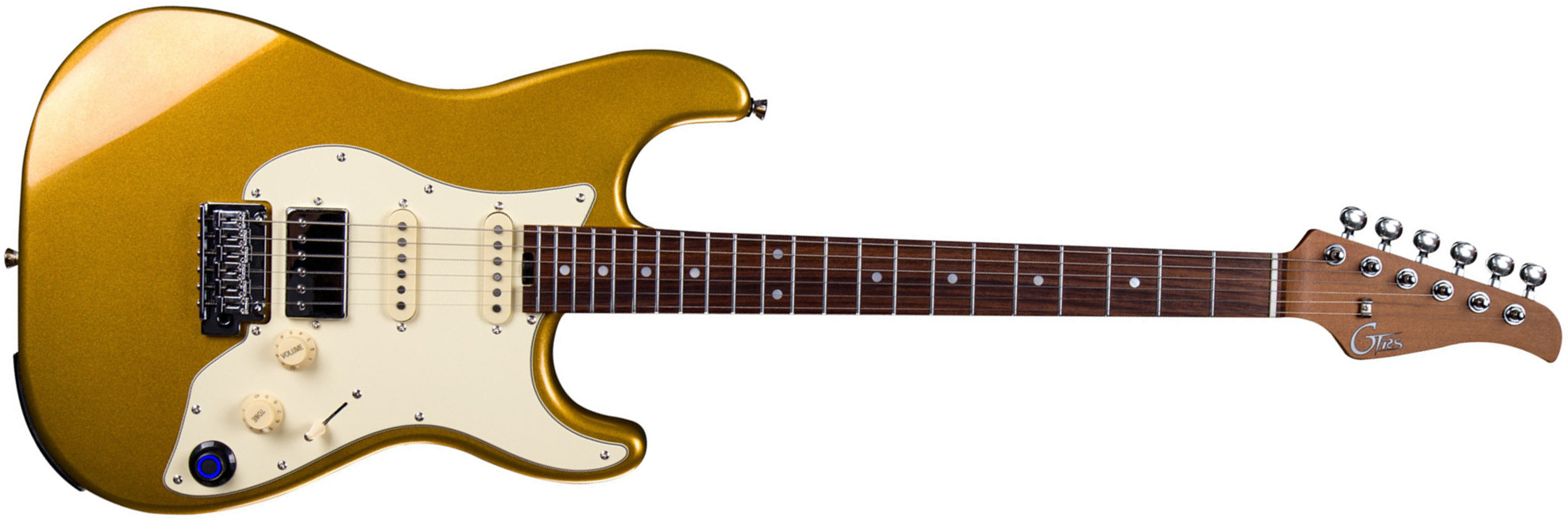 Mooer Gtrs S800 Hss Trem Rw - Gold - Midi-/Digital-/Modeling Gitarren - Main picture