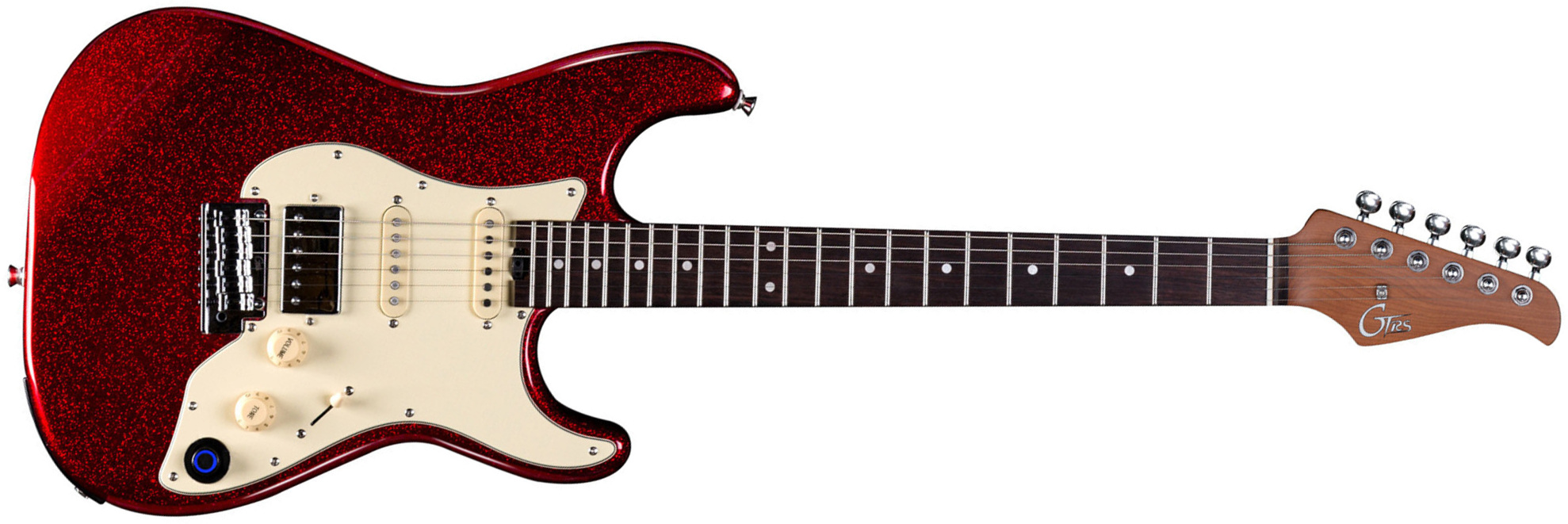 Mooer Gtrs S800 Hss Trem Rw - Metal Red - Midi-/Digital-/Modeling Gitarren - Main picture