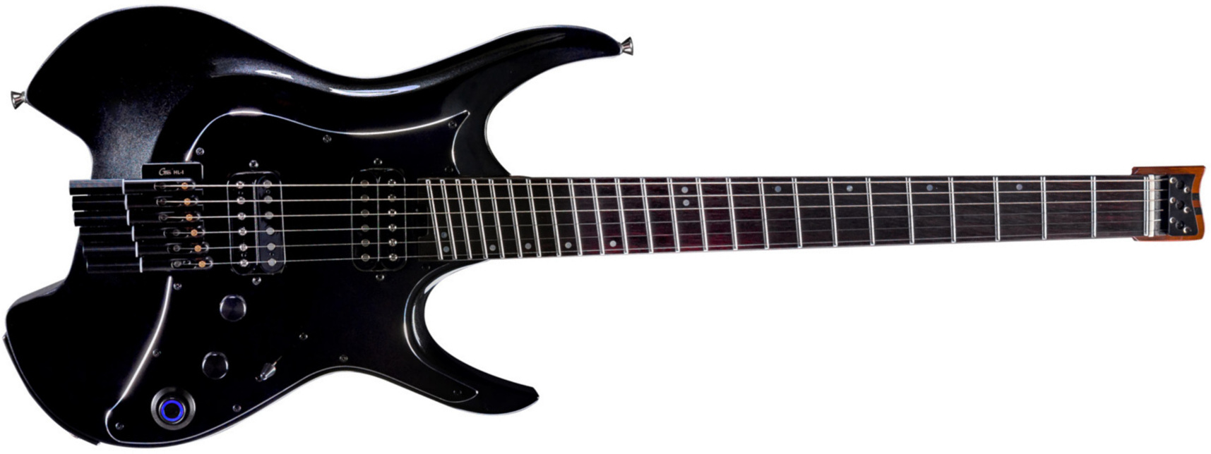 Mooer Gtrs W800 Pro Intelligent Guitar Hh Ht Rw - Pearl Black - Midi-/Digital-/Modeling Gitarren - Main picture