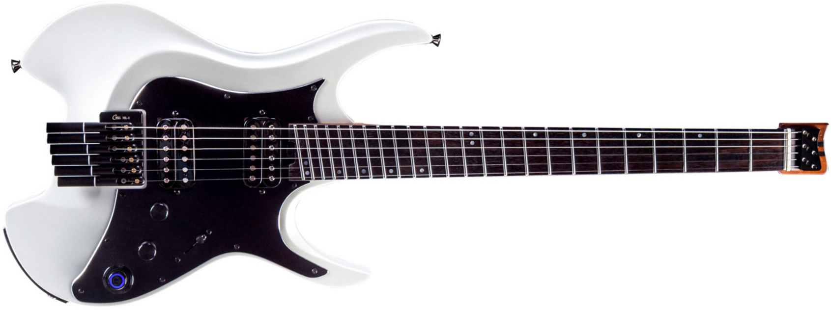 Mooer Gtrs W800 Pro Intelligent Guitar Hh Ht Rw - Pearl White - Midi-/Digital-/Modeling Gitarren - Main picture