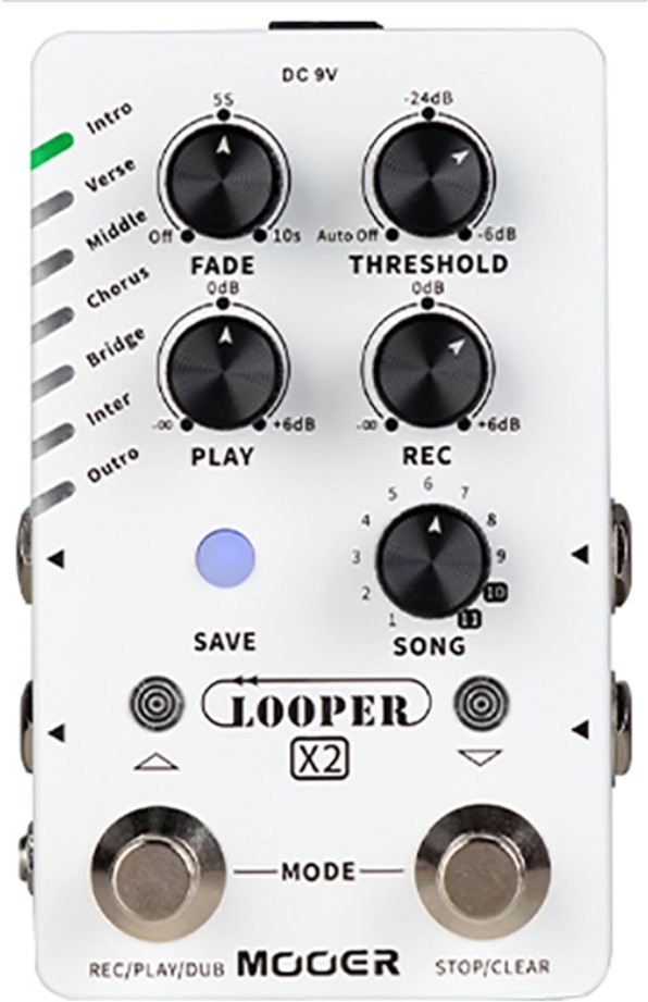 Mooer Looper X2 Stereo Pedal - Looper Effektpedal - Main picture