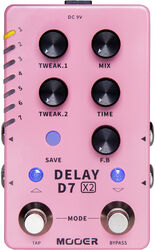Reverb/delay/echo effektpedal Mooer D7X2 Delay