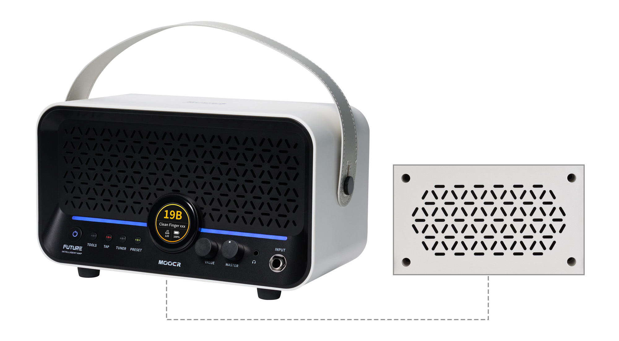 Mooer F15i Li 15w 2x2 Whte - Combo für E-Gitarre - Variation 3