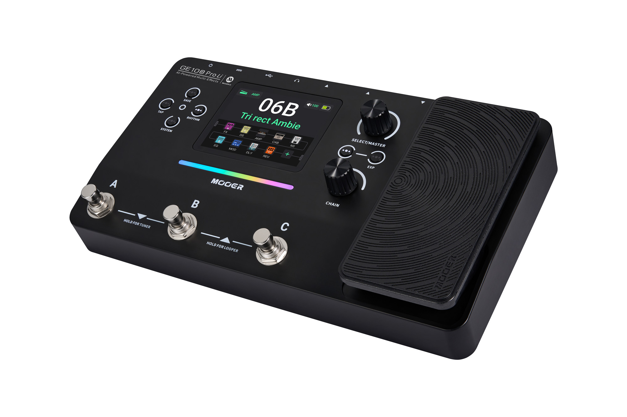 Mooer Ge100 Pro Li - Multieffektpedal - Variation 2