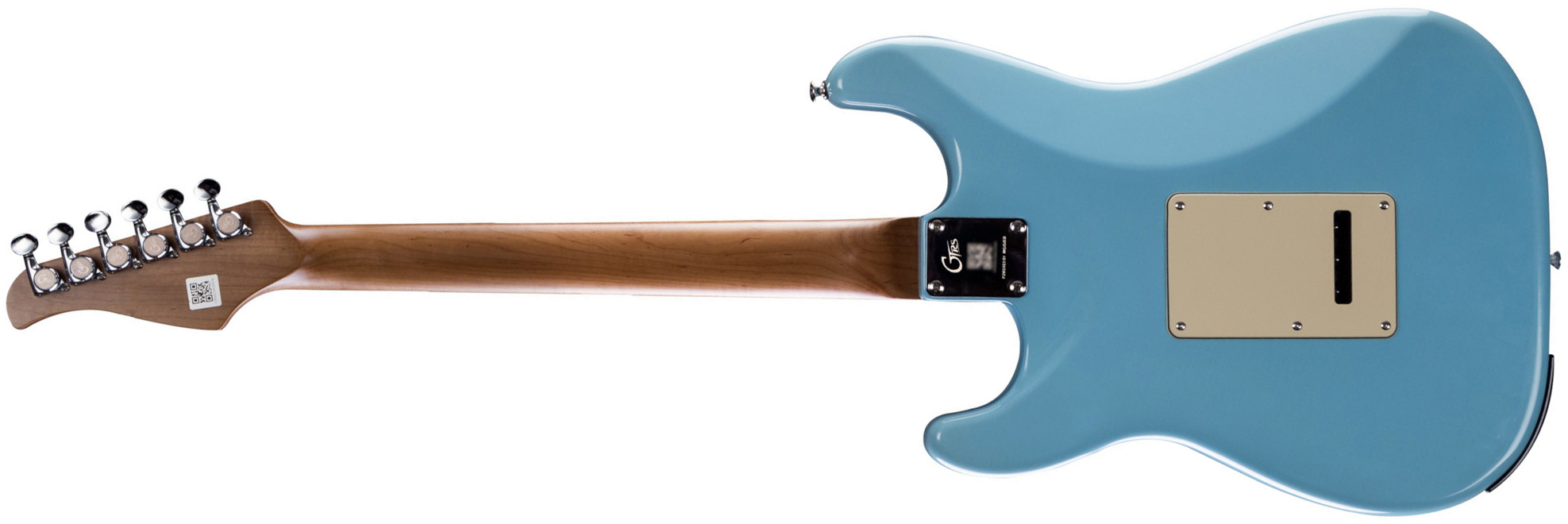 Mooer Gtrs P800 Pro Intelligent Guitar Hss Trem Rw - Tiffany Blue - Midi-/Digital-/Modeling Gitarren - Variation 1
