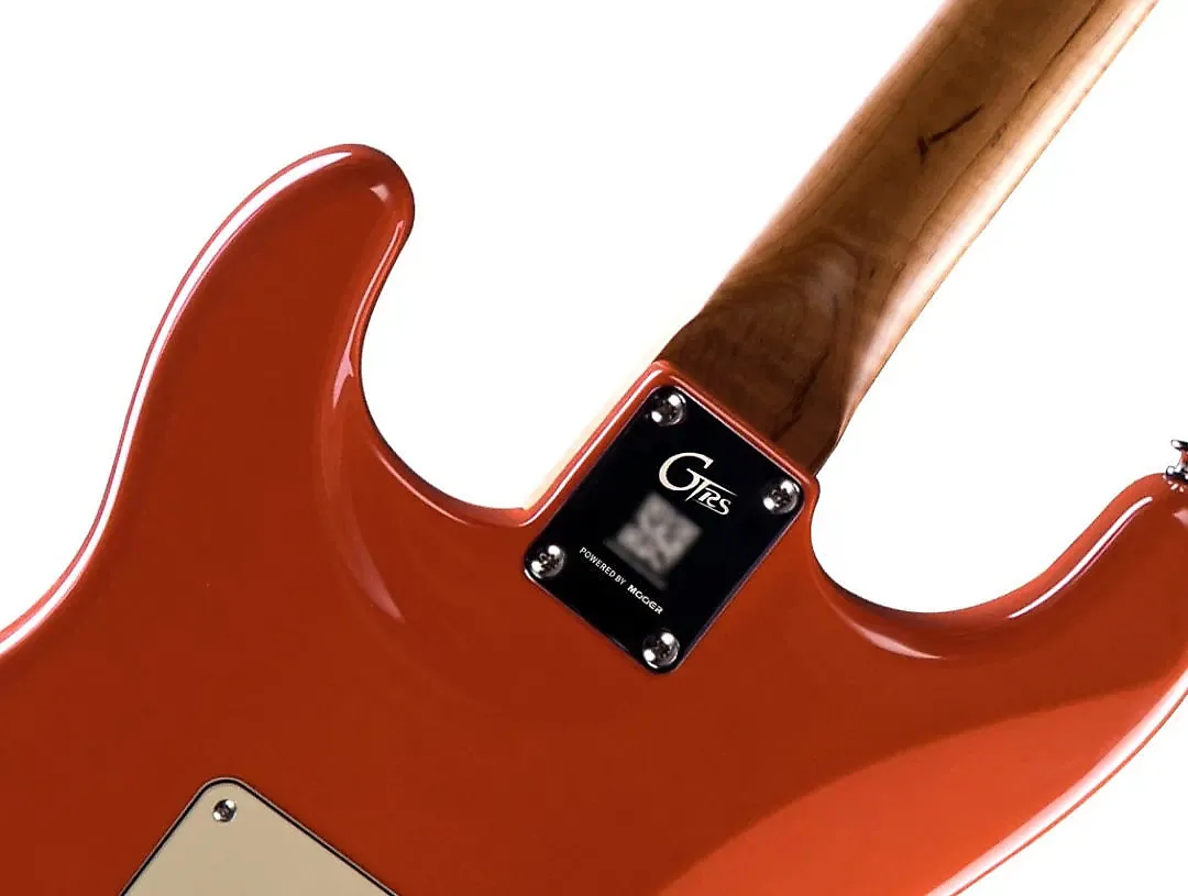 Mooer Gtrs P800 Pro Intelligent Guitar Hss Trem Rw - Fiesta Red - Midi-/Digital-/Modeling Gitarren - Variation 2